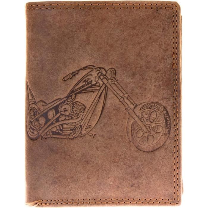 Portefeuille En Cuir Anti-RFID Pour Homme - Cuir De Vachette De Qualité