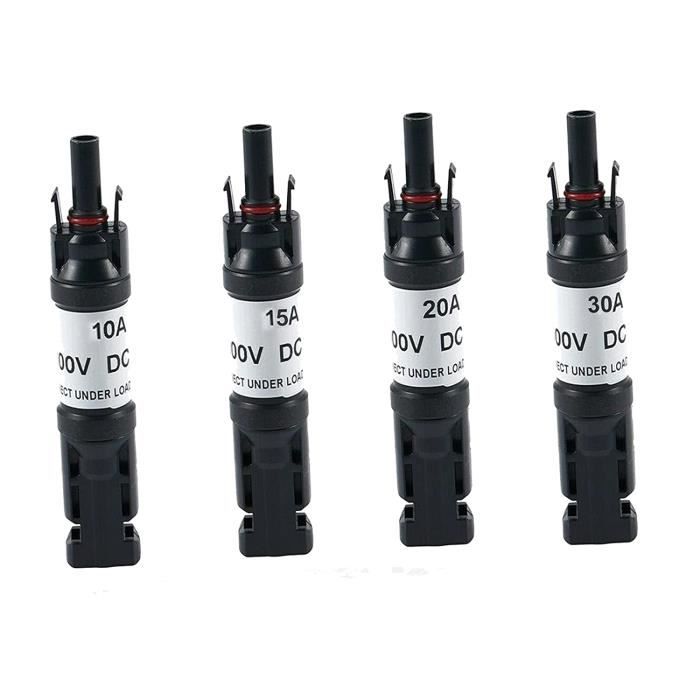 Betteri BC01 - Lot De 3 Connecteurs étanches Pour Panneau Solaire - IP68, 25A, Résistants Et Fiables