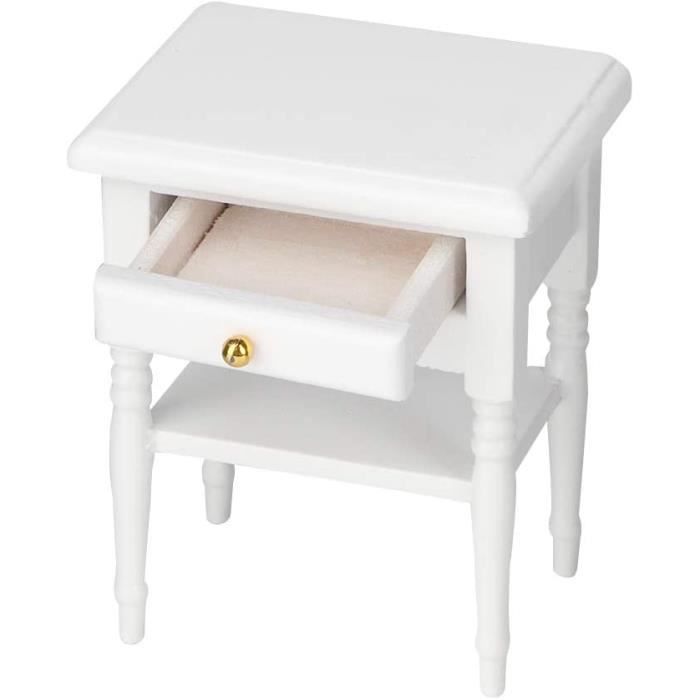 Table De Nuit Blanche Mod le De Table De Chevet Durable Et 
