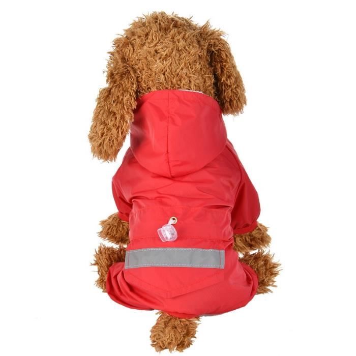 (Rouge / L)Manteau imperméable réfléchissant pour chien, vente directe d'usine, vêtements pour animaux de compagnie, yorkshire, Bich