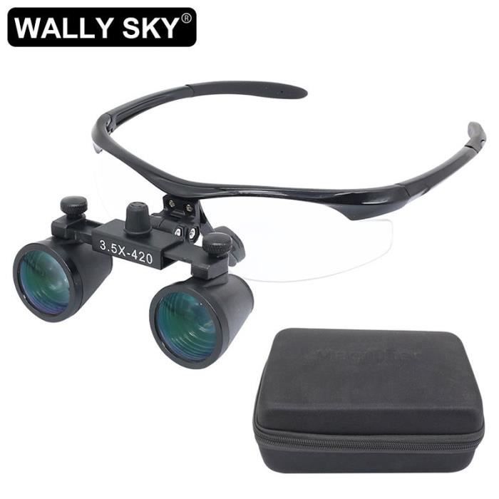 Loupe optique,Loupes dentaires binoculaires 3,5 x, style galilien