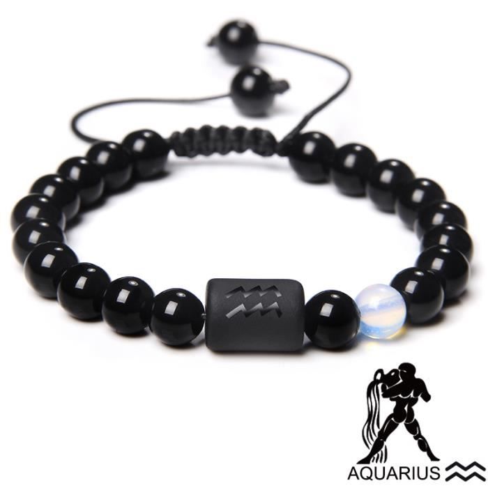 Bracelet Tressé En Perles De Pierres Précieuses - Multicolore - Neuf Sans Emballage - Fabriqué En Chine