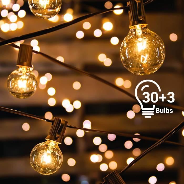 Guirlande Guinguette Exterieure Avoalre 10m 30 Ampoules Guirlande Lumineuse Interieur Guirlande Guinguette Raccordable Pour Achat Vente Guirlande Guinguette Cdiscount