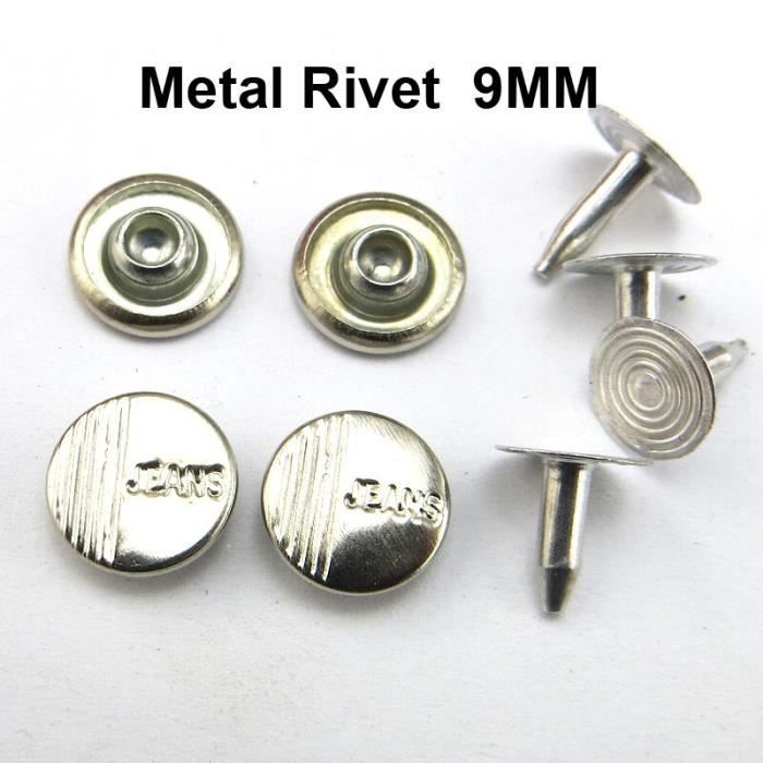 7 Boutons à Rivets décoratifs en Bronze cuivre pour Jean,50 pièces de