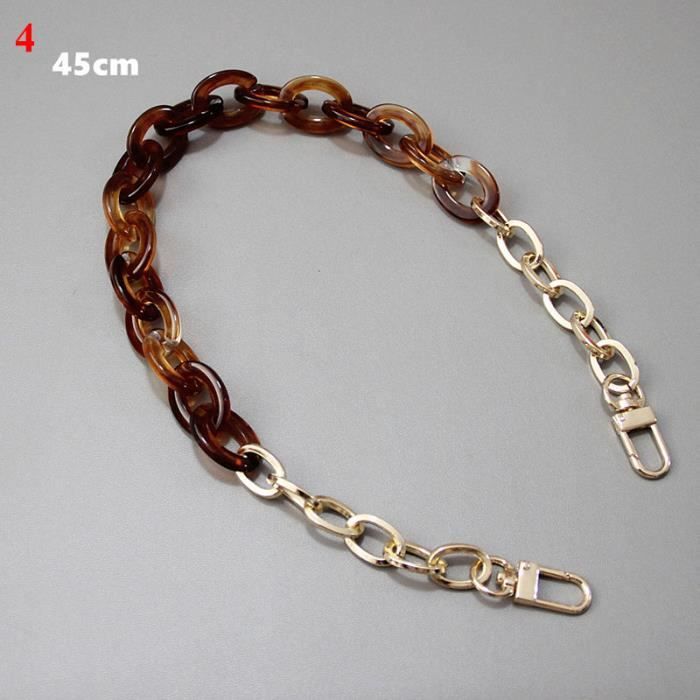 SAFIGLE Chaîne De Sac à Main Métal Courte Dorée Bandoulière