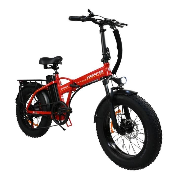 Vélo électrique pliable GERPSI D1 rouge - 20*4\