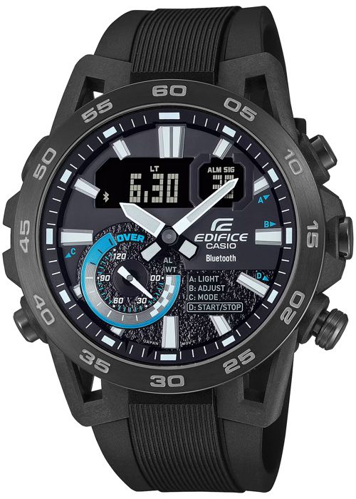 Montre Casio - Hommes - ECB-40PB-1AEF - Noir Plastique - 43mm - 10 bar ...