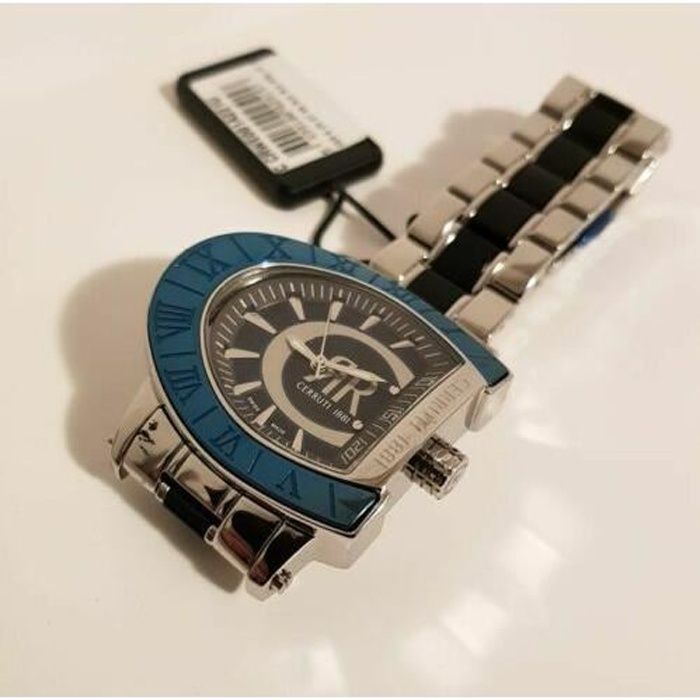 MONTRE HOMME CERRUTI 1881 SWISS MADE. Bracelet et Cadran Argent