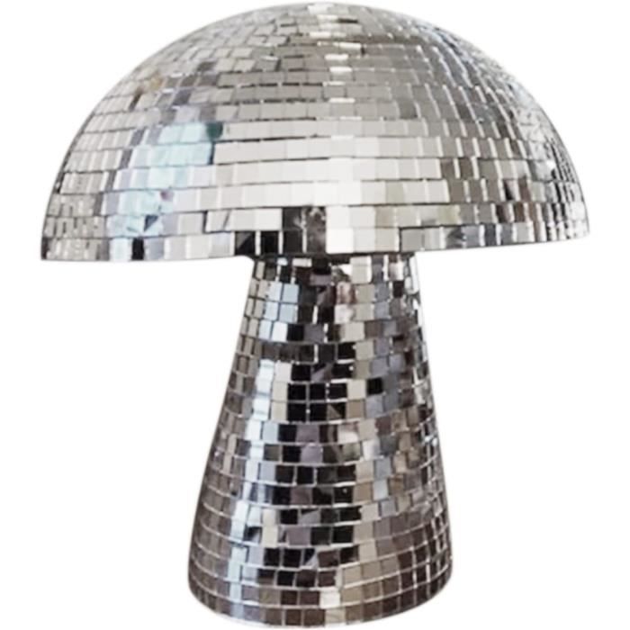 Boules Disco Miroir Champignon - 2 Tailles (12 Cm Et 8 Cm), Effet 360°, Pour Décoration Fête, Bar, Scène