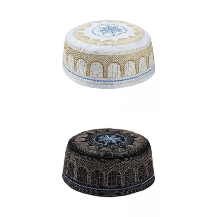 Meilleurs prix pour Chapeau de prière - Islamique - Hommes - Coton - Taille 56cm - Vintage