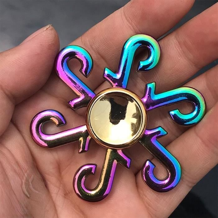 JOUET ANTI-STRESS, Silver-Standard--Fidget Spinner en métal pour adultes et enfants, jouets anti JOUET ANTI-STRESS, Silver-Standard--Fidget Spinner en métal pour adultes et enfants, jouets anti