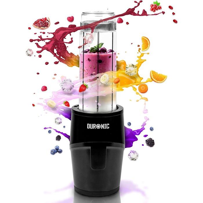 Duronic BL510 Mini Blender 500W 570 ml Sans BPA Pour Smoothies Shakes protéinés Nourriture pour bébé Jus de fruits ou légumes