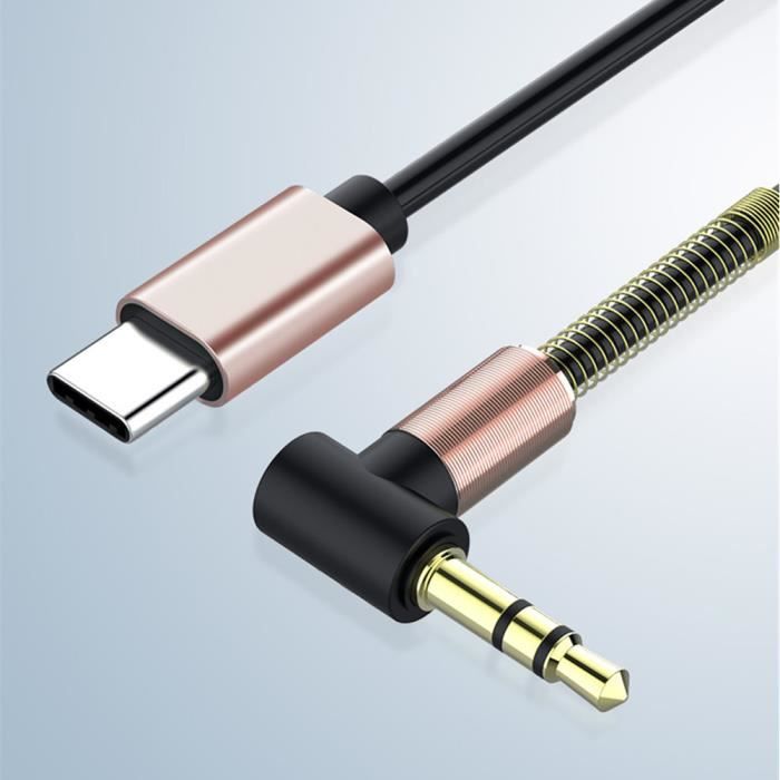 Câble Auxiliaire Et Charge USB 2-en-1 Pour IPhone - Lightning Vers Jack 3,5 Mm Et Chargeur Voiture