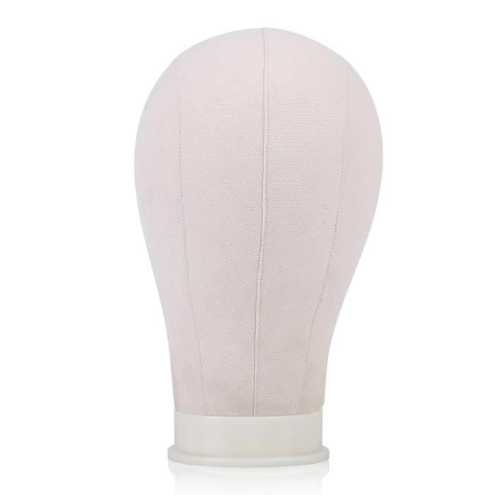 Lot De 3 Têtes De Mannequin En Mousse Blanche Pour Perruques, Chapeaux Ou Présentation - 30cm