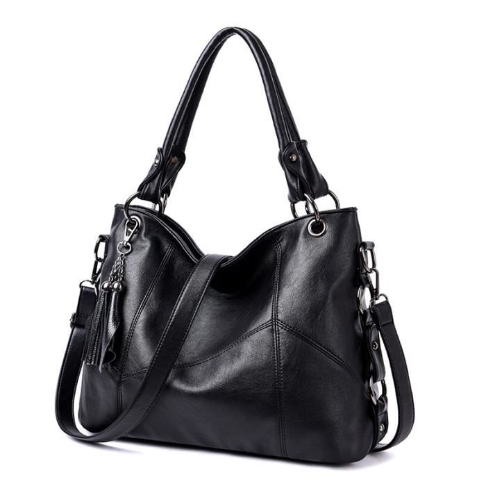 Sac a deals main cuir souple
