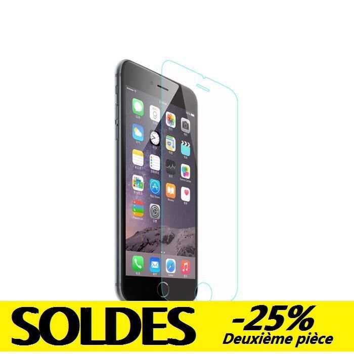 Protection écran IPhone 7/8/6/6S/Plus/5S - Verre Trempé Avant + Arrière, Anti-rayures 9H, Facile à Poser