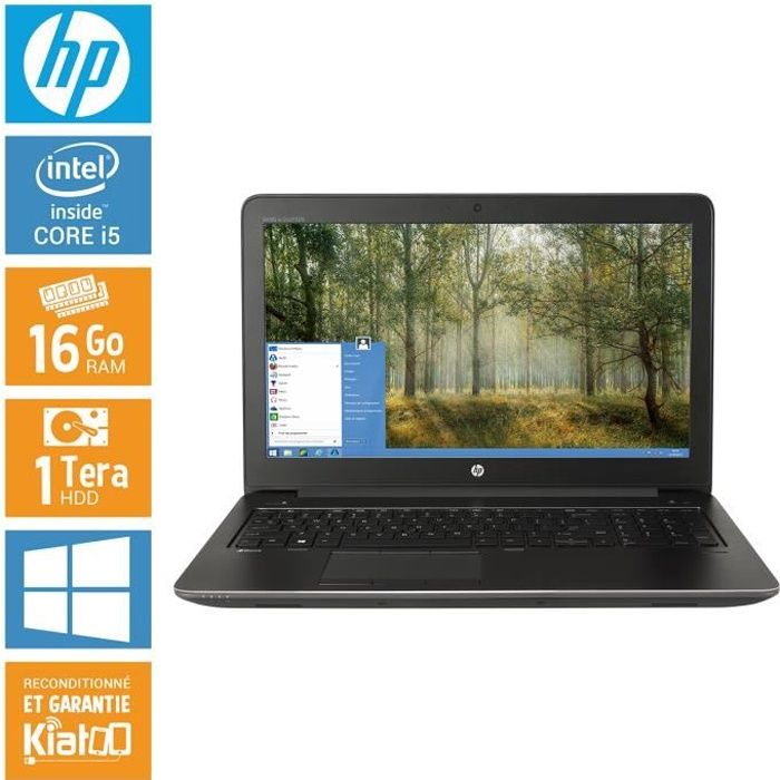Top achat PC Portable HP ZBOOK 15 core i5 16 go ram 1 To disque dur , ordinateur portable 15 pouces pas cher