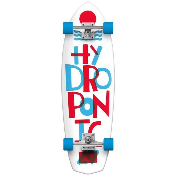 Skateboard Cruiser Tracker Trucks – Double Kick Nose/tail, Concave Medium, Roues Urethane Tendres, Taille Moyenne