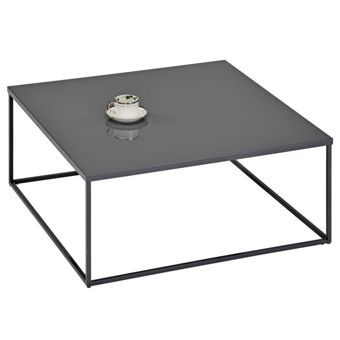 Table Basse Hilar Table De Salon Grande Table D Appoint Design Retro Vintage Industriel Plateau Carre En Metal Laque Gris Achat Vente Table Basse Table Basse Hilar Table De Cdiscount