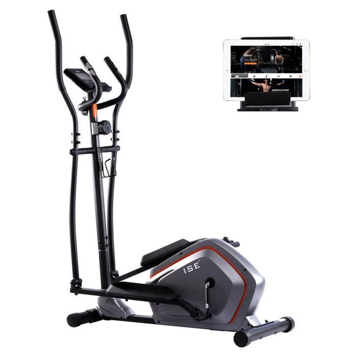 Velo elliptique magnetique ISE Crosstrainer 8 niveaux de resistance Masse d inertie 5kg Cdiscount Sport