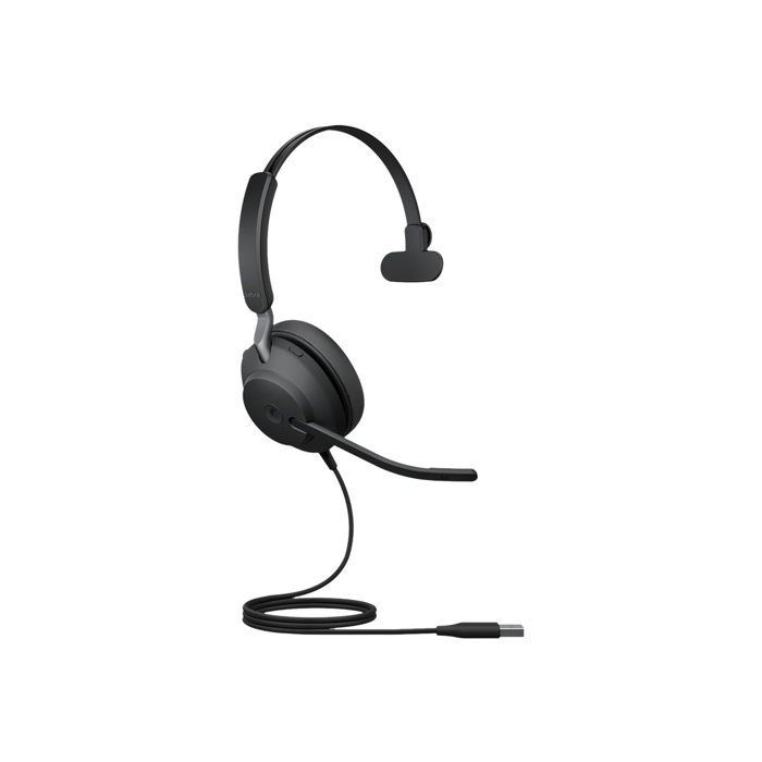 Jabra Evolve2 40 SE MS Mono Micro casque sur oreille filaire USB A isolation acoustique Certifié pour Microsoft Teams - vue 2