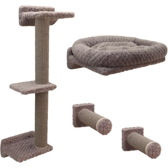 Mur D'Escalade Pour Chats KERBL MONTE ALPI – Kit 8 Pièces, Fixation Plafond - vue 2