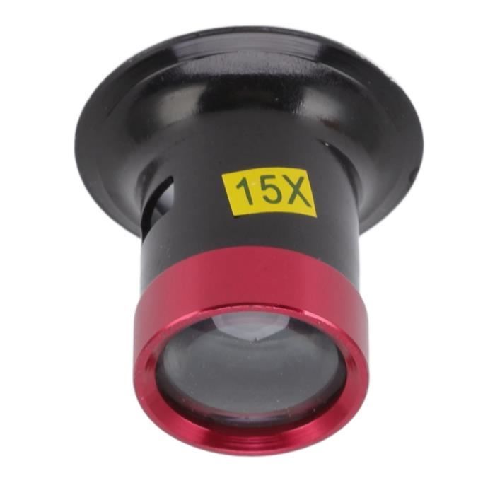 KIMISS Loupes oculaires grossissantes Loupe d'horloger 15X Loupe de