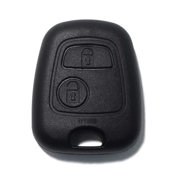 LAGE Clé de Rechange avec vis télécommande 2 Boutons pour Citroën C1 C2 C3 C4 C5 Xsara Picasso Saxo Berlingo Toyota Aygo Peugeot