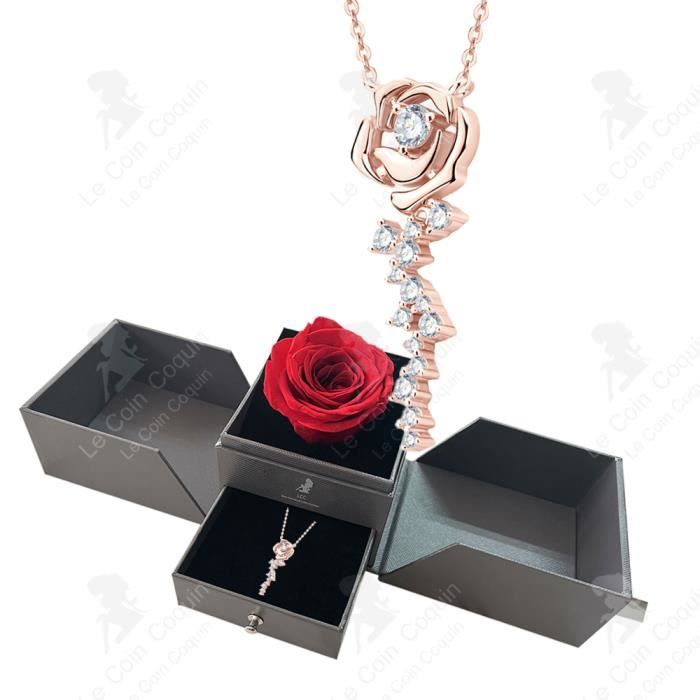 LCC® Collier en argent sterling S925 femmes Diamants Moissan Éclat brillant Convient pour les cadeaux d'anniversaire et de