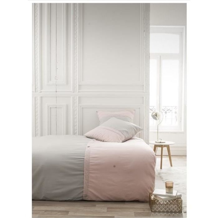 Parure de couette Today 100% Percale de Coton Zinc/Pdl 220x240 cm