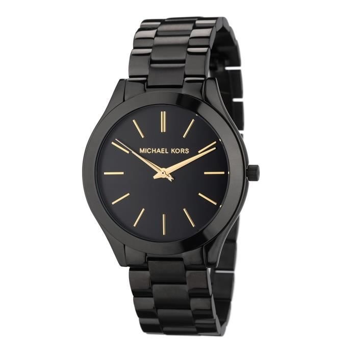 MICHAEL KORS Montre Noire Femme MK3221 0796483035829 Cdiscount