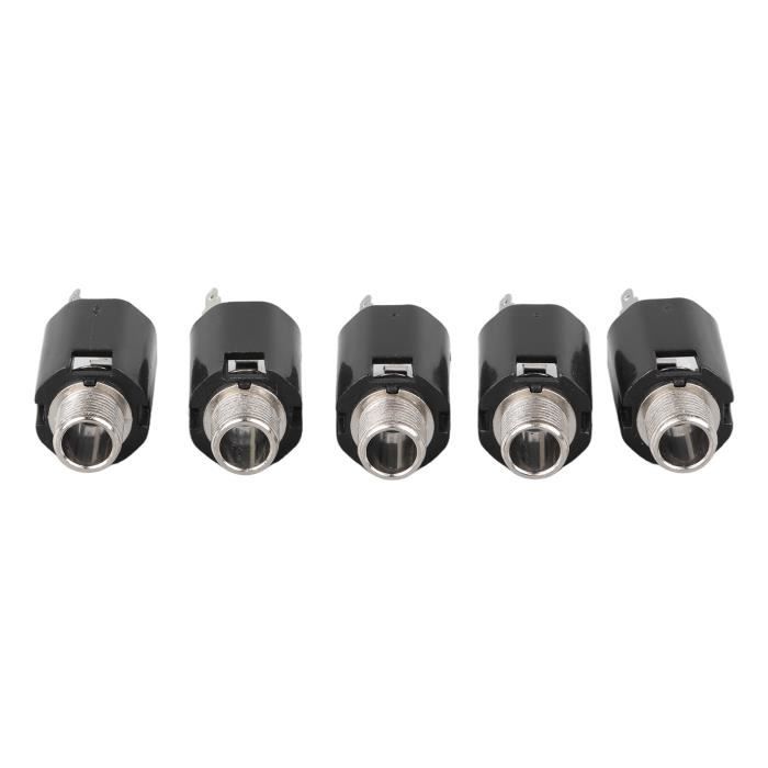 Lot De 10 Prises Jack 6,35 Mm Stéréo 3 Broches | Montage PCB Pour Projets Audio | Plaqué Or 50V/1A