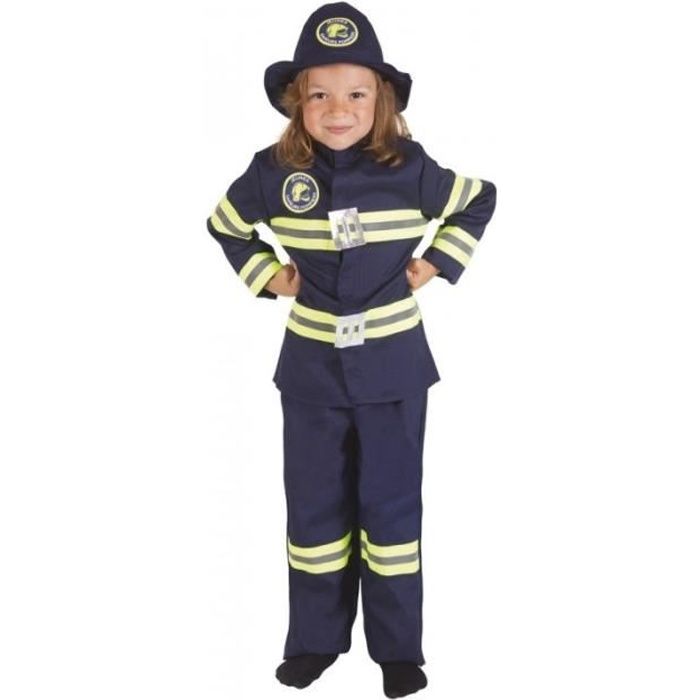 Deguisement de Pompier Enfant PtitClown Bleu Marine Marque PtitClown Jeunes Sapeurs Pompiers