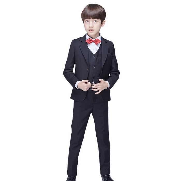 Eozy Costume Enfant Garcon Costume De Mariage Ensemble 5 Pieces