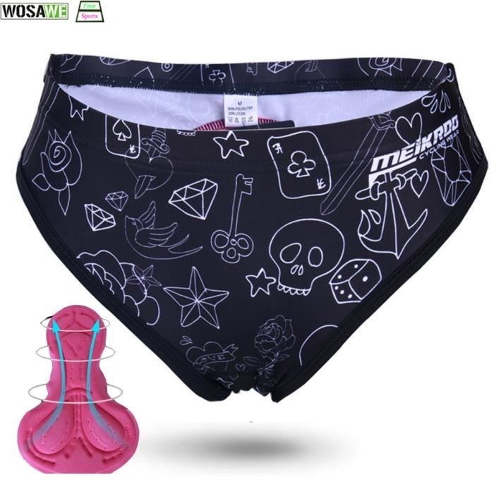 sous-vêtements de Cyclisme rembourrés 3D sous-vêtements de Doublure de VTT sous-vêtements de Grande Taille Noir Short de Cyclisme Grande Taille pour Hommes bucolique 