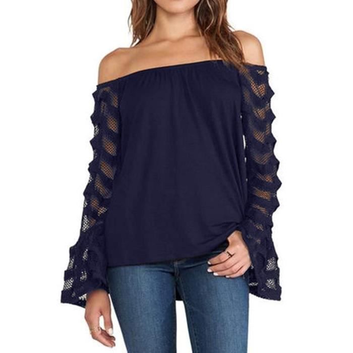 Chemise Femme Sandra Montano épaule Froide - Taille XL, Noire, Occasion Très Bon état