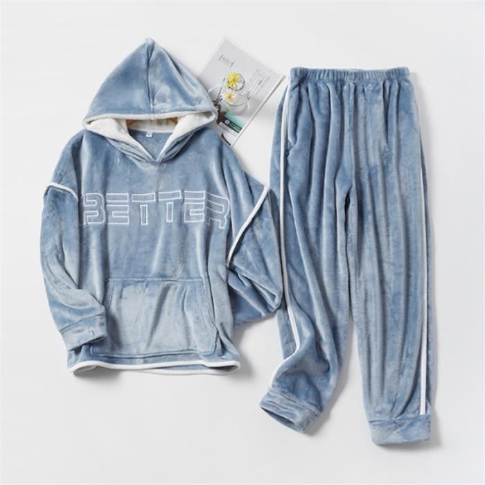 Pyjama Enfant Garçon/fille 3 Ans – Ensemble Polaire Doux, Uni | Vêtement De Maison Chaud Pour Hiver