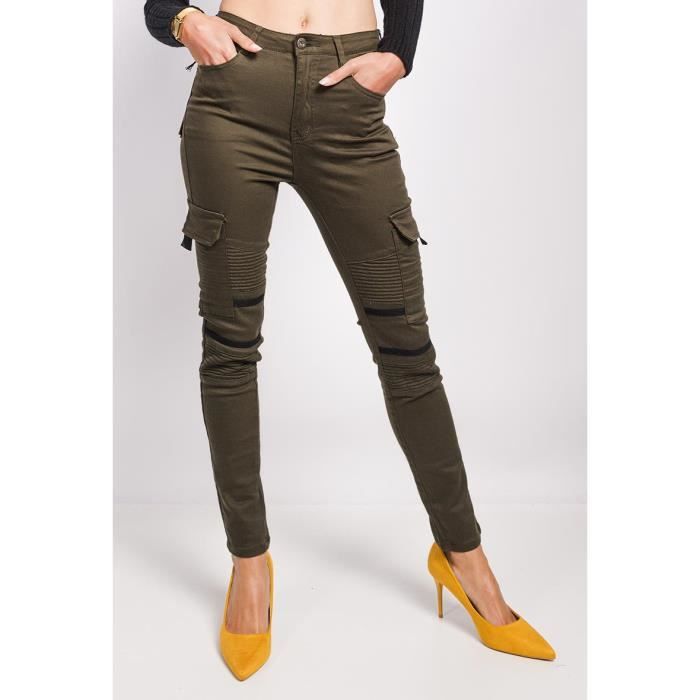 Pantalon Cargo Kaki Femme Cdiscount