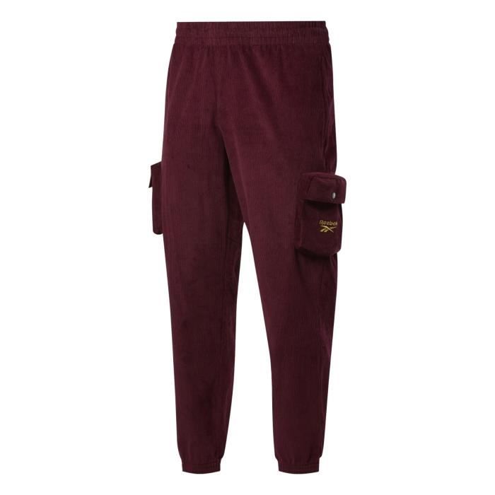 Reebok Pantalon de survetement Cl V Corduroy Trackpant Rouge Cdiscount Pret a Porter