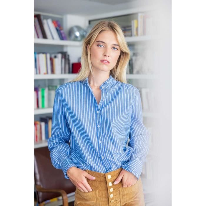 Blouse a rayure femme new arrivals