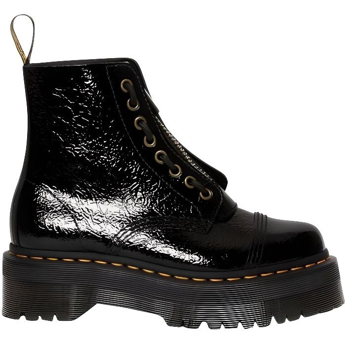 Boots Femme Dr. Martens Sinclair Cuir Noir Plate forme et