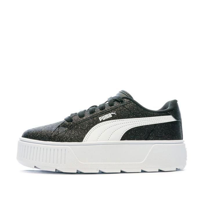 Baskets Noir/Paillettes Femme Puma Karmen Glitz