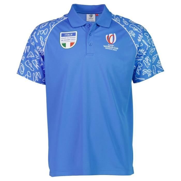 Polo Coupe du monde 2023 Italie italy blue 3XL Cdiscount Sport
