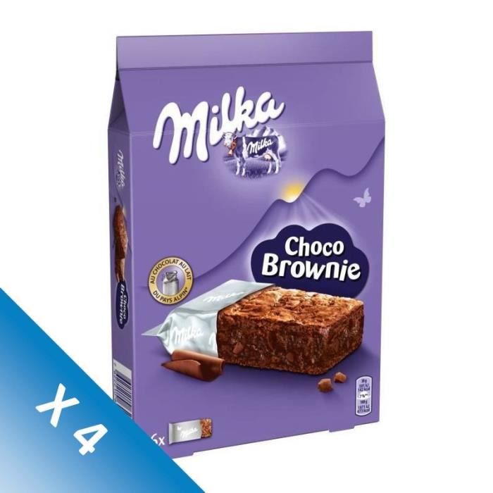 Lot De 4 Brownie Au Chocolat Individuel 180 G Milka Cdiscount Au Quotidien