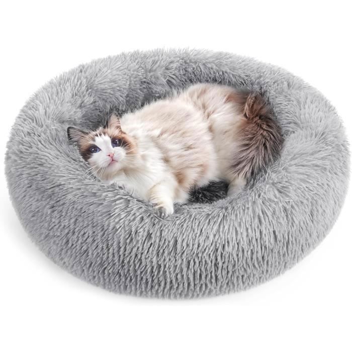 Meilleurs prix pour Rabbitgoo Panier pour chat/chien Rond en Peluche pour et Confortable Lavable-50cm-Gris Clair