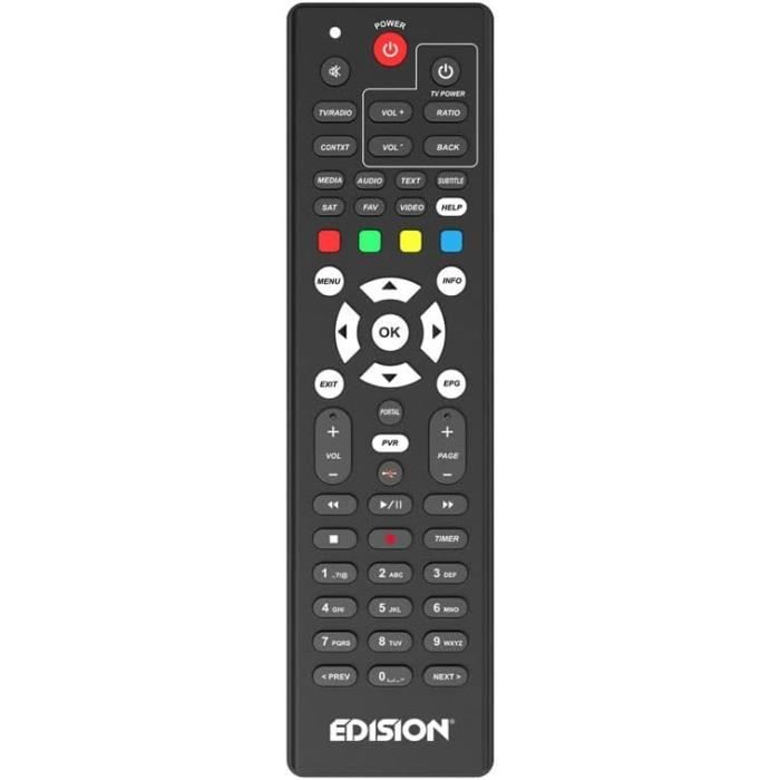 EDISION Telecomando Universale EDI-RCU 1 Learn – Originale, 2-in-1 Per TV E Ricevitore, Programmabile, Per PICCO/NANO/PROTON - 3