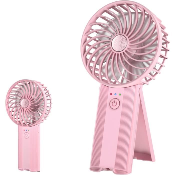 Ventilateur Portable Panda Rechargeable USB - 3 Vitesses - Base Bureau - Mini Compact 6x21.5x6.6cm - Légami