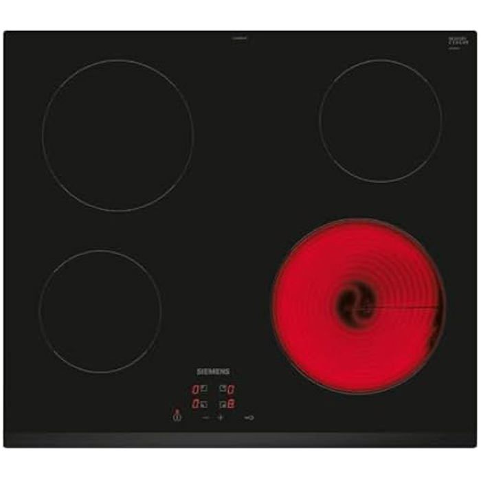SIEMENS ET63RBEA8E ENCIMERA VITROCÉRÁMIQUE ENCASTRABLE 60 CM 4 ZONAS COULEUR BISELADA EASYTOUCH