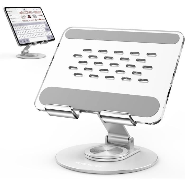 Support De Tablette Métallique Universel Avec Pince - Compatible IPad, Smartphones, Interface Arca Et OTAN