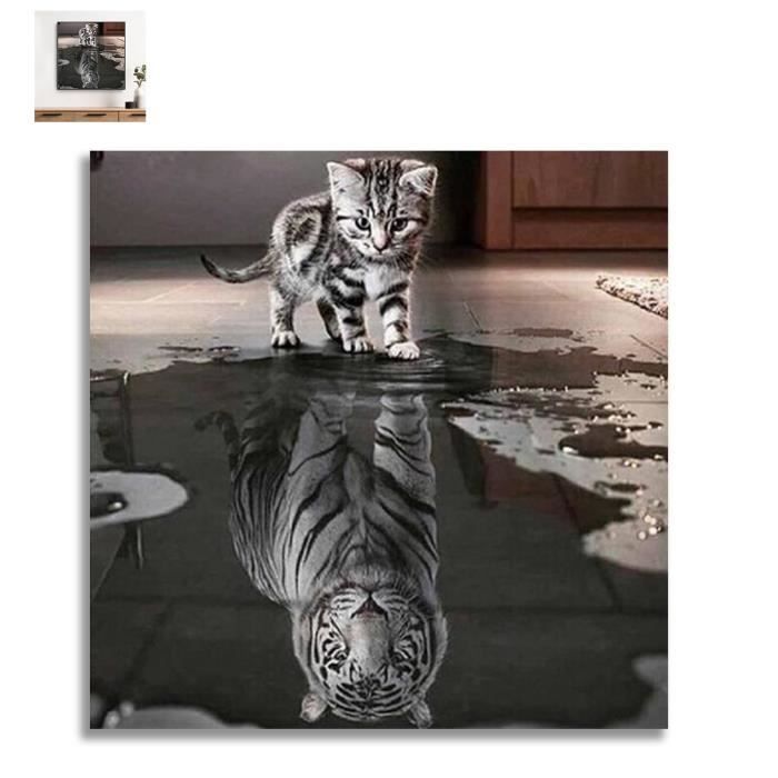 Toile Diamant Chat Cdiscount Toile Diamant Chat Cdiscount
